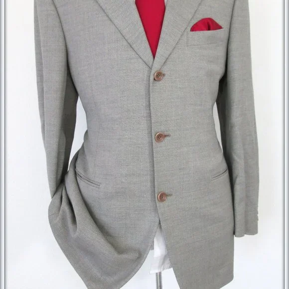 CANALI PROPOSTA MEN SPORT JACKET 100% WOOL MADE IN ITALY SIZE US 40R